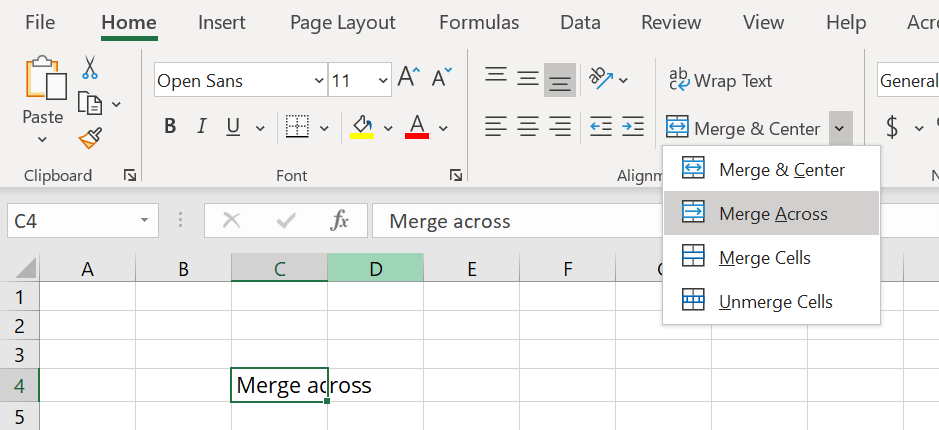 How To Merge Cells In Excel Combine Columns In A Few Simple Steps Ionos 2862