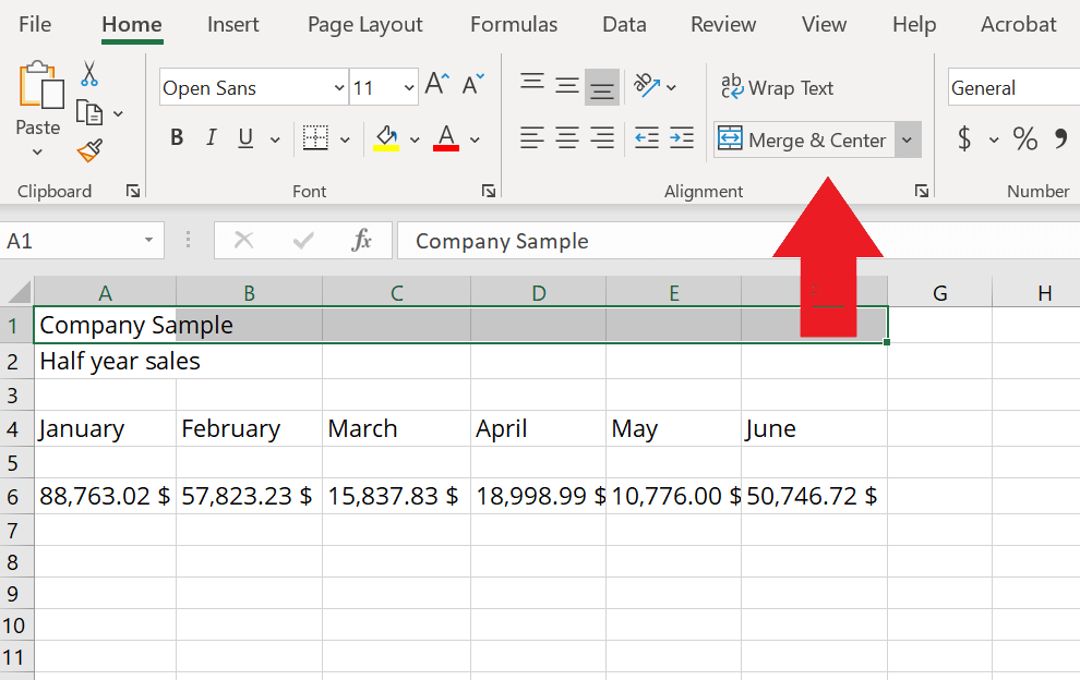 Cant Merge And Center In Excel Indilalapa