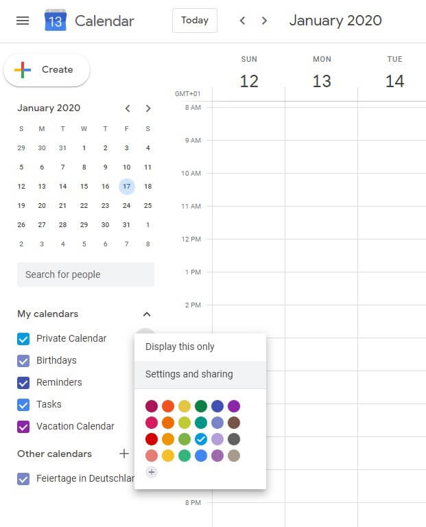 How to share Google Calendar a stepbystep explanation IONOS CA