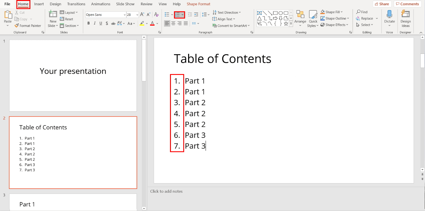 How To Easily Create A Table Of Contents In PowerPoint IONOS CA