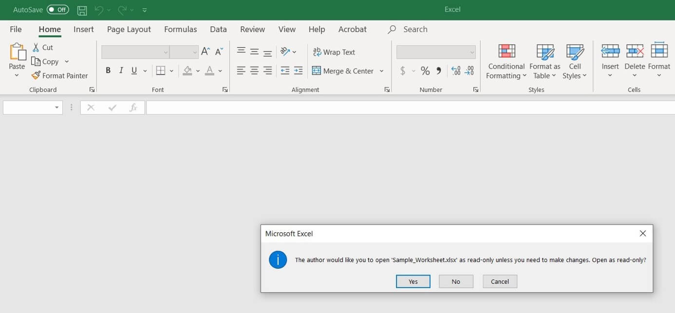 Remove Excel Read only How To Unlock An Excel File From Read only 