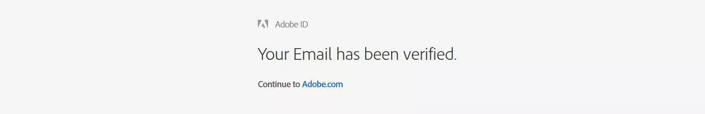 Email address successfully verified