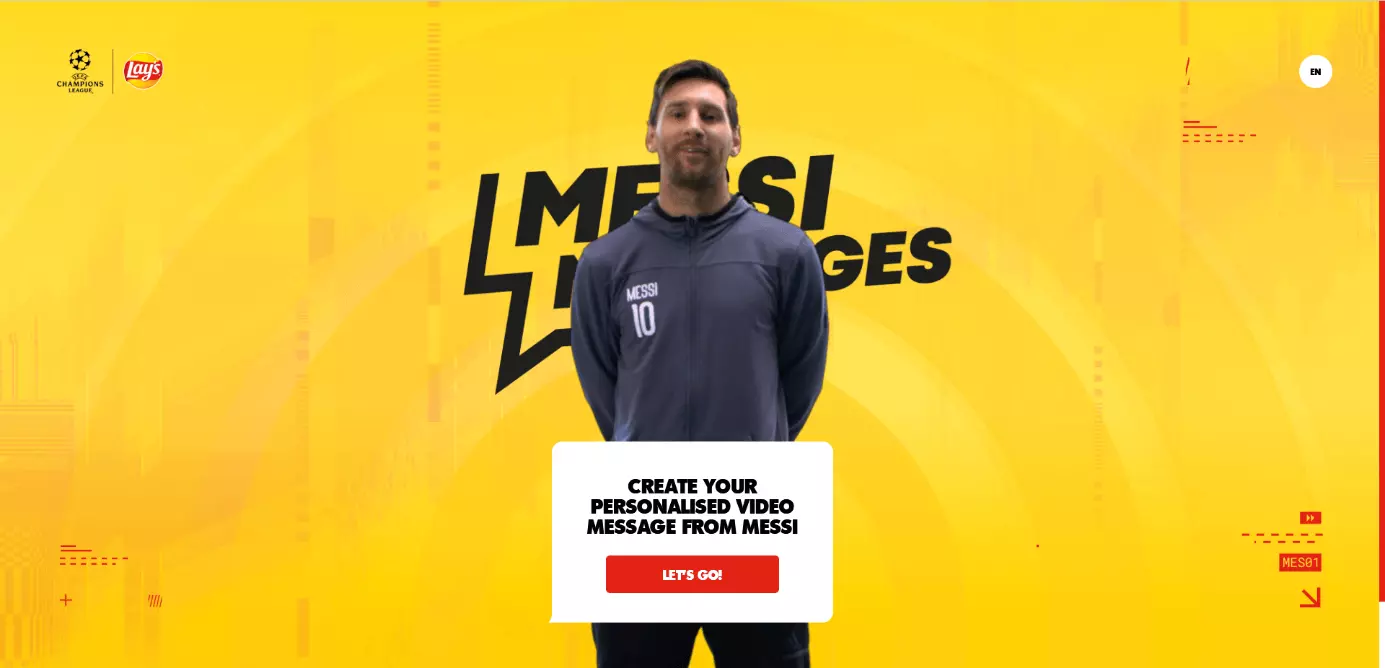 Example of celebrity co-branding: Lionel Messi and Lay’s Chips