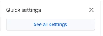 Screenshot of Gmail settings