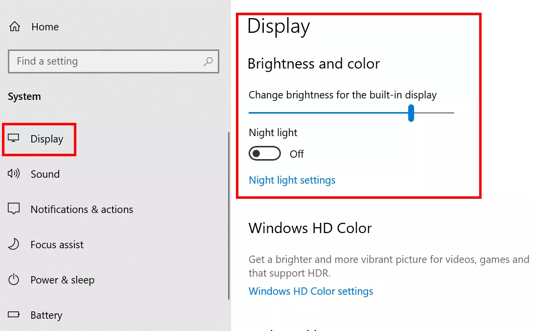 Windows 10: adjusting the screen brightness