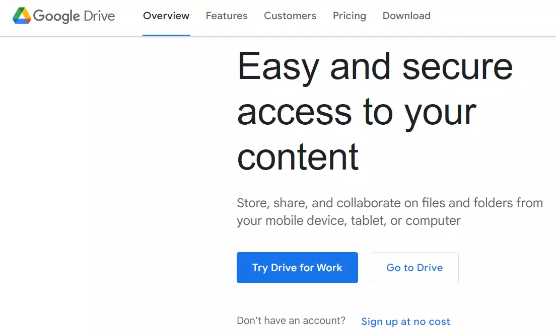 Google’s cloud service Google Drive