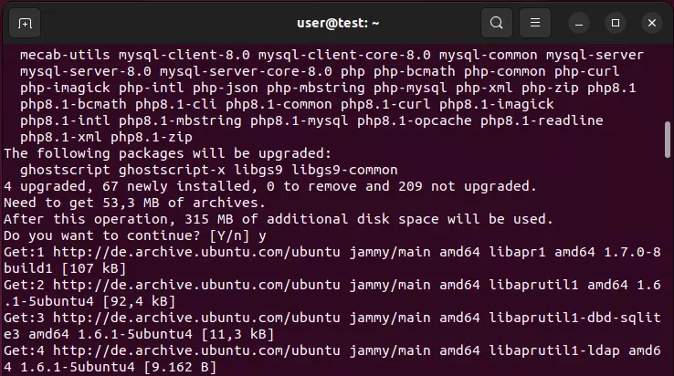 Ubuntu 22.04: Installing PHP, MySQL and Apache via terminal