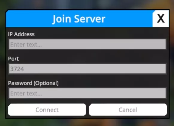 Foundry IP hosting server menu