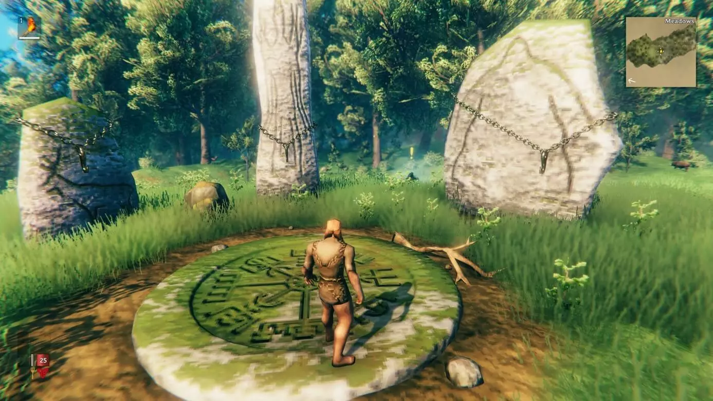 Screenshot from Valheim: Character after launch