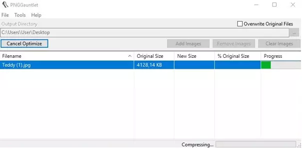 Image compression with PNGGauntlet