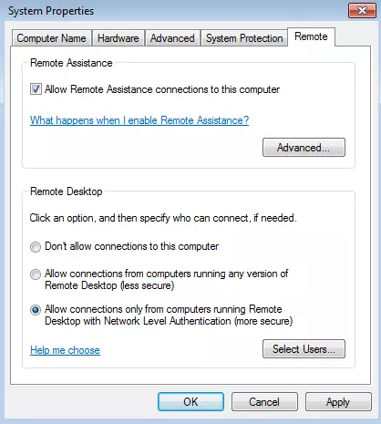 Display window for authorizing a remote support connection