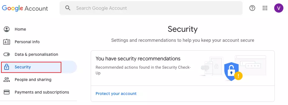 Google account security