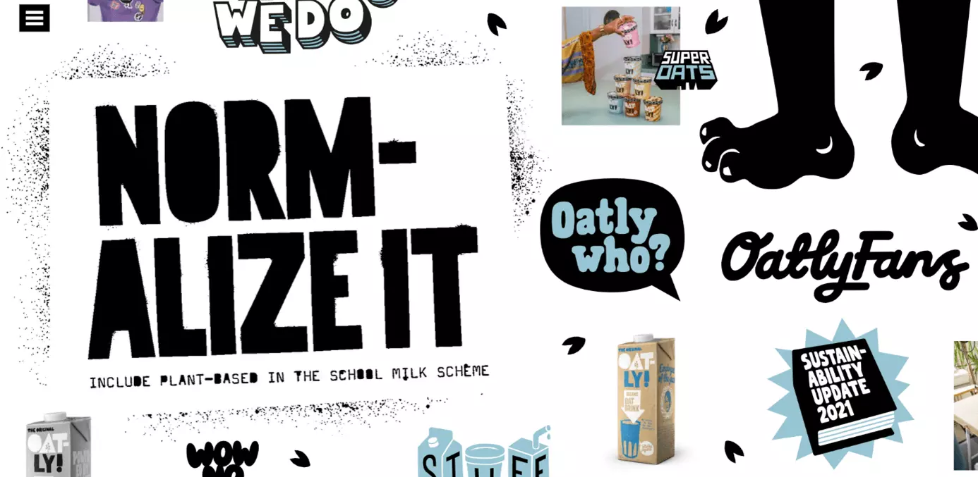 Oatly’s homepage