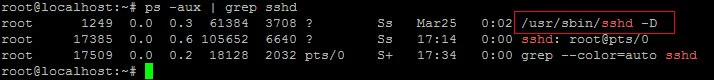 SSHD process