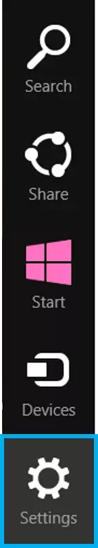 Windows 8: Charms bar