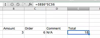 Excel formula with the $ sign (for absolute cell references)