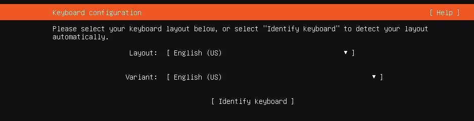 Ubuntu server set up: Keyboard configuration