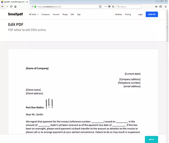 Add drawings to PDFs with Smallpdf