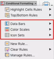 Excel: conditional formatting