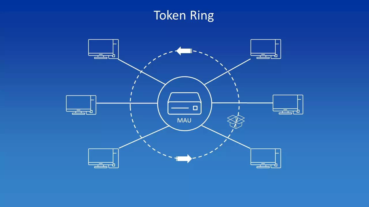 Schematic representation of a token ring