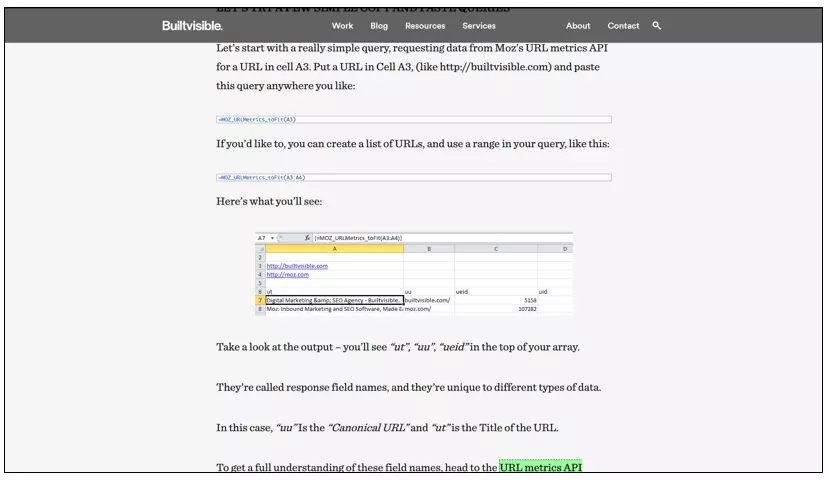 SEO gadget – analyzing metrics and backlinks