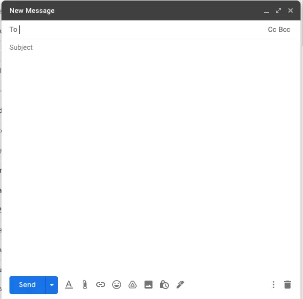 New email in Gmail