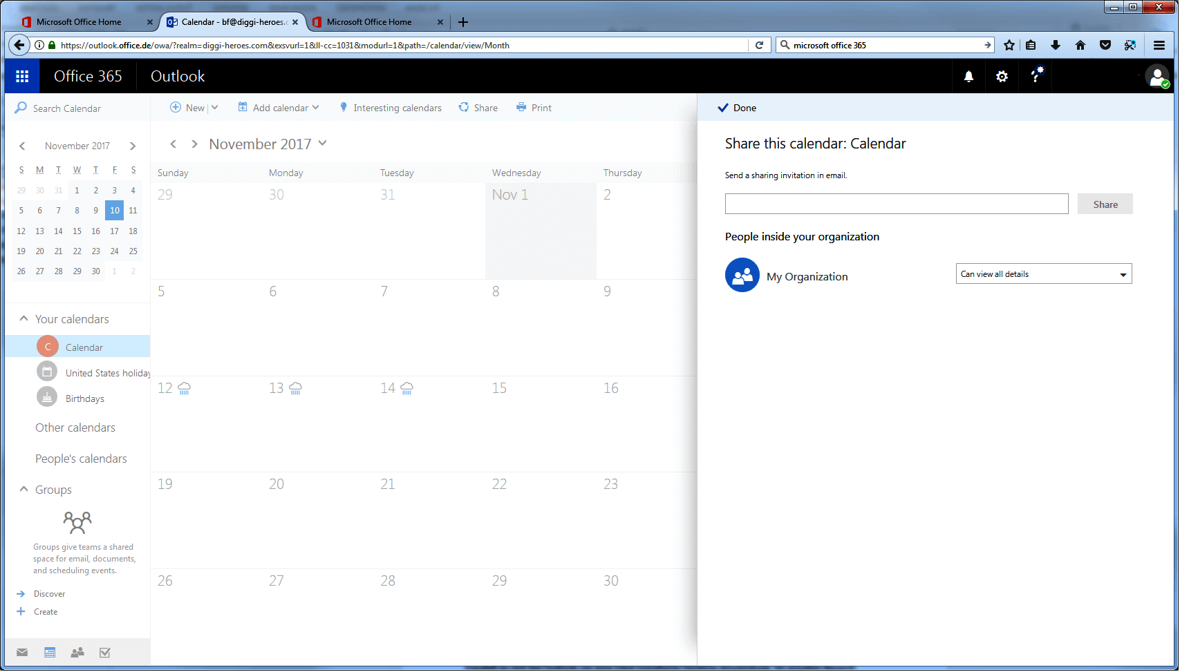 Sharing Outlook Calendars IONOS CA