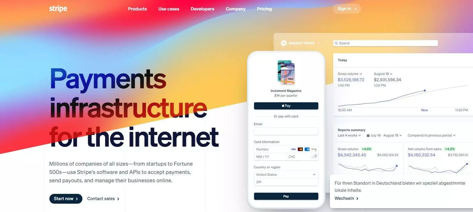 Stripe Homepage