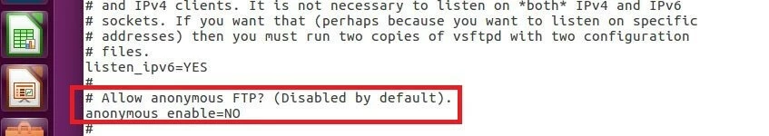 vsftpd.conf: Configuration of anonymous FTP access