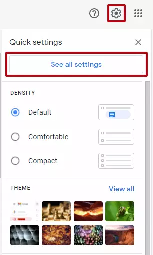 Gmail client “See all settings”