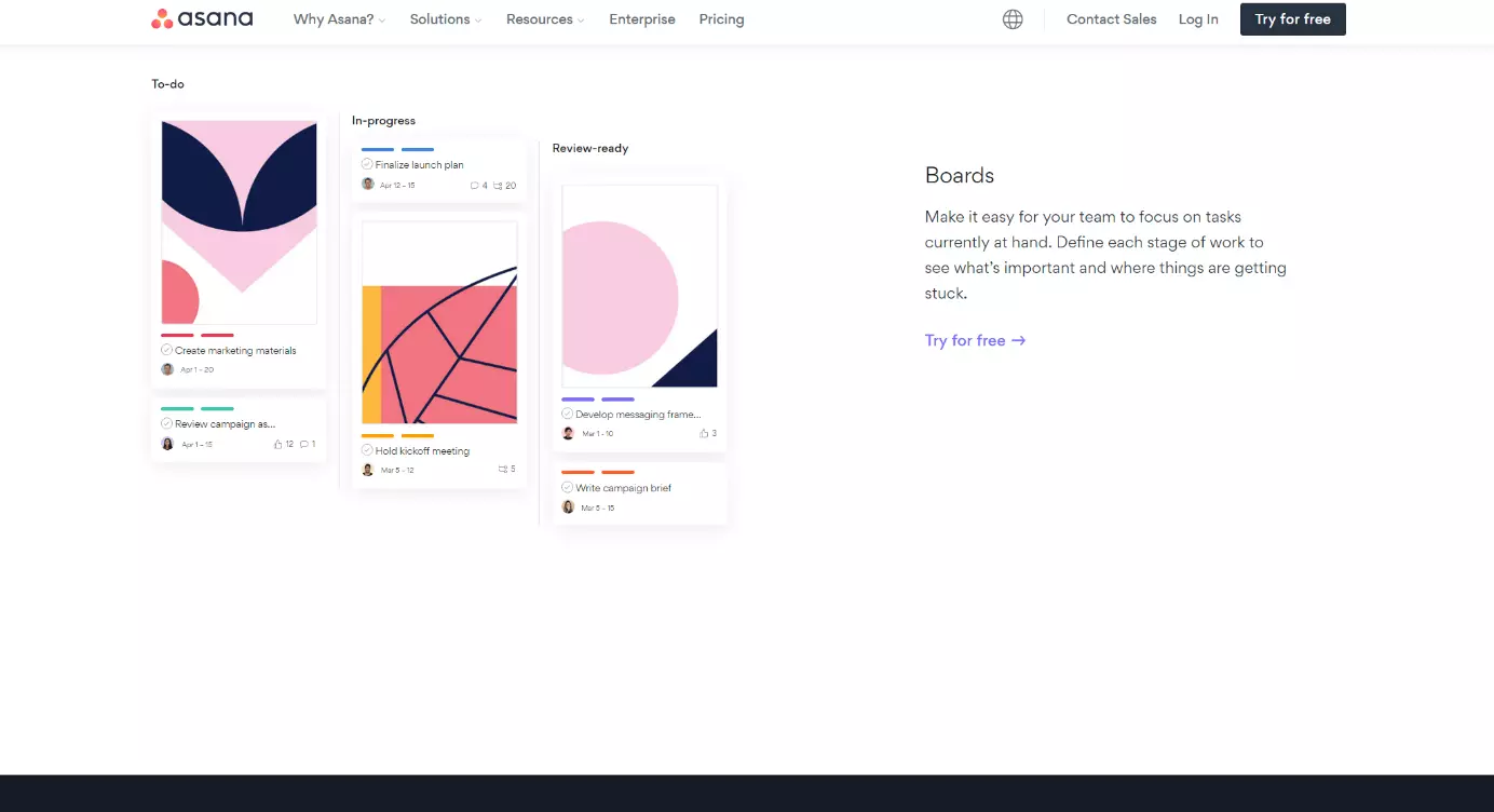 Asana website