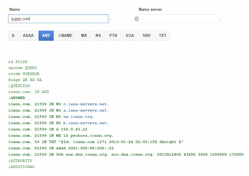 DNS TTL Lookup