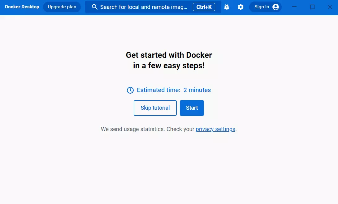 Docker Desktop tutorial